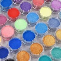 สี/ชุดผงไข่มุกเรซิ่น Pigment Mica Mineral Powder Dye DIY อีพ็อกซี่เรซิ่นเครื่องประดับทำเล็บ Art Decor แต่งหน้า-Cugek