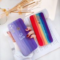 เคสสายรุ้ง กำมะหยี่ OPPO A31 A3s A5s A7 A12 A53 A52020 เคสออปโป้ Reno4 Realme5 C3 F9 A92 Reno2F A93 F7 F11pro R9S A73