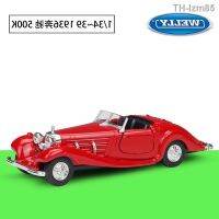 ? โมเดลรถ ของขวัญสำหรับเด็ก WELLY Willie 1:34-36-39 Mercedes 1936 - Benz 500 k alloy car models