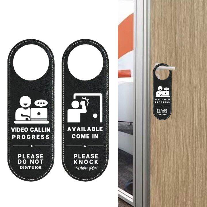 muduan Decorative Door Sign Eyecatching Door Sign Doublesided Door Sign for Office Meetings