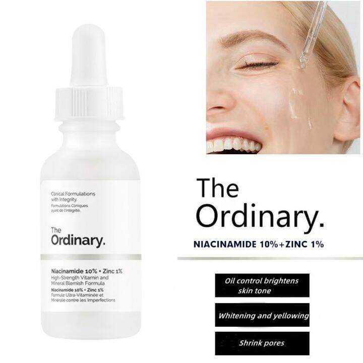 The Ordinary Niacinamide 10+Zinc 1 Reduce Blackheads Acne Oil Control Serum Hyaluronic acid