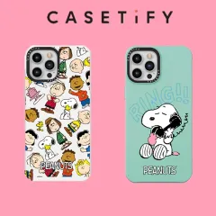 Casetify PEANUTS Snoopy Cartoon Silicone TPU Case Cover For iPhone