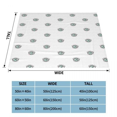 Eye Blue Eye Fleece โยนผ้าห่มการ์ตูนความงาม Eyelash Evil ผ้าห่มสำหรับโซฟาห้องนอน Ultra-Soft ผ้าคลุมเตียง