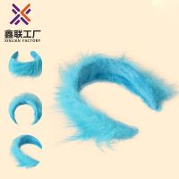 The new Dr. Seuss plush headband solid color cosplay play accessories plush wide-brimmed headband hairpin hair accessories cosplay