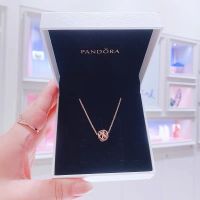 Pandora สร้อยคอเงิน 925 จี้รูปกาแล็กซี่ ประดับเพชรกลวง เครื่องประดับแฟชั่น สําหรับผู้หญิง