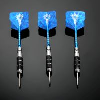 3 Pcs Professional Steel Needle Tip 22g Darts Set with Steel Barrel and Grooved Aluminium Shafts &amp; Nice 2D Flights Throwing Dart