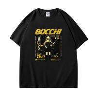 Japan Anime Bocchi The Rock T Shirt Hitori Gotoh Kessoku Band Print  T-shirts Unisex Casual Oversized Cotton T-shirt  Streetwear