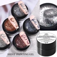 【YP】 BORN PRETTY Design Spide Gel Glitter Painting UV Varnish Metal Manicure