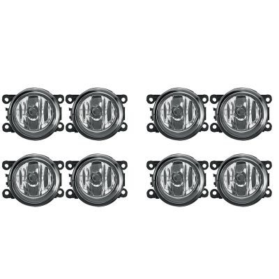 4 Pair Front Bumper Fog Light Lamps with H11 for Ford Focus Suzuki Swift New Alto Renault Peugeot Citroen Anti-Fog Lens