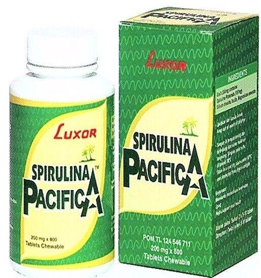 Spirulina Pacifica Luxor 200 Tablet Original Lazada Indonesia