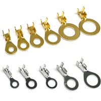 100pcs M3 M4 M5 M6 M8 M10 Ring Lugs Ring Eyes Copper Crimp Terminals Cable Lug Wire Connector Non-insulated Assortment Kit