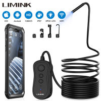 Limk กล้องเอนโดสโคปแบบกันน้ำ WIFI HD 5.0MP 8.5มม. 5ม.-15ม. กล้องงูกึ่งแข็ง