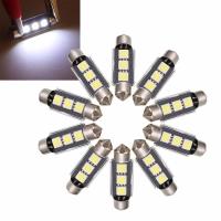 10 ชิ้น 39 มิลลิเมตร 5050 3LED C An BUS ข้อผิดพลาดฟรีภายในรถพู่ห้อยหลอดไฟ