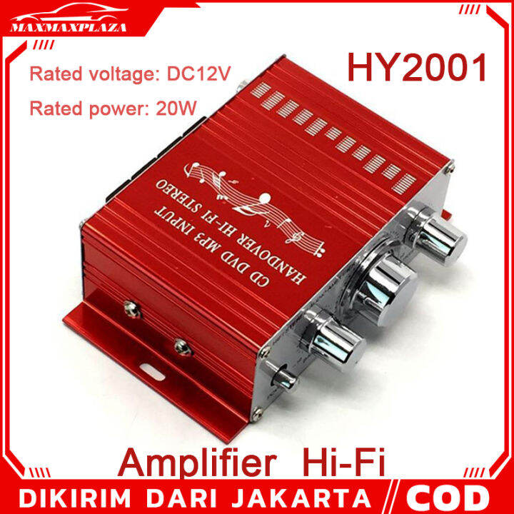 ( Dikirim Dari Jakarta ) HiFi Stereo Amplifier Speaker 2 Channel 20W