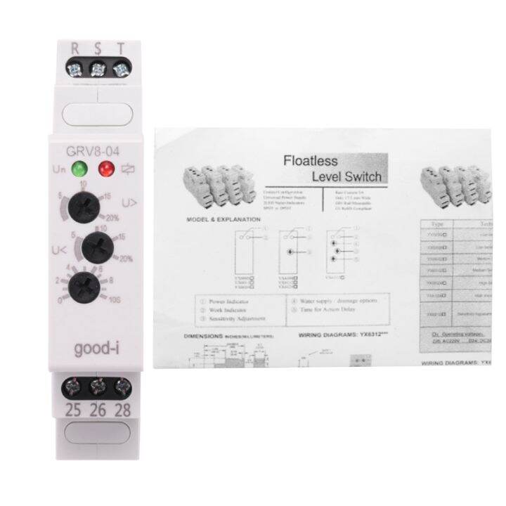 GRV8-04 M460 3-Phase Voltage Monitoring Relay Phase Sequence Phase ...