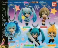 Hatsune Miku Q คาวาอิพวงกุญแจจี้5ชิ้น/ล็อตจี้น่ารักโมเดล3รุ่น Oringinal Miku ตกแต่งกระเป๋าพวงกุญแจ S