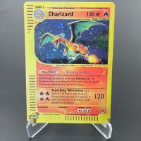 Pokémon การ์ดเดี่ยวรุ่น1st E-Card Expedition (EX) Aquapolis (AQ) บัตรฟอยล์ Charizard Classic คอลเลกชันเกมเกมพร็อกซีการ์ด PTCG