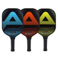 AMASPORT Carbon Fiber Pickleball Paddle Pickle Ball Rackets 15.7 x 7.87 PVC Edge