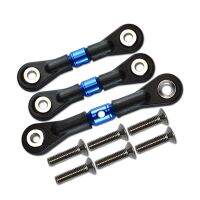 3Pcs Steering Link Rod Servo Rod for Tamiya TT-02 TT-02T TT02 TT02T 1/10 Replacement Accessories ,Blue