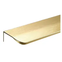 Concealed Drawer Pulls in Aluminium Accessories Component Parts Gold 2-Pack (Total Length 200mm)