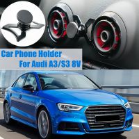 For Audi A3 S3 RS3 8V 2013 Car Phone Holder Bracket Air Vent Mount Magnetic Holder 360 Degree Rotatable Mobile GPS Accessories