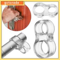 GOTORADE อุปกรณ์สำหรับห้องครัว โปร่งใสโปร่งใส ที่ป้องกันป้องกัน พีวีซีพีวีซี ความปลอดภัยและความปลอดภัย แหวนป้องกันการชนกัน ที่กั้นประตู ที่จับกันชนมือจับ ตัวป้องกันผนัง กันชนหยุดรถ