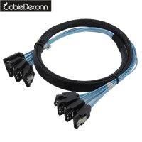 Sata Cable High Speed 6Gbps 4 PortsSet High Quality for Server 0.5 Meter 1 Meter