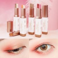 New Lazy Double Color Glitter Eye Shadow Stick Gradient Matte Eyeshadow Waterproof Long Lasting Eyes Cosmetics Lazy Makeup Tools