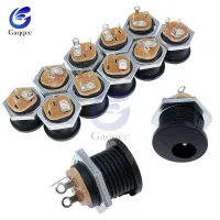 10Pcs DC-022 5.5-2.1 / 5.5 x 2.1mm DC Power Socket/ DC Connector Female Panel Mount DC022 5.5 mm x 2.1mm 5.5x2.1 5.5x2.5