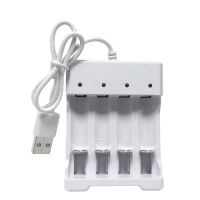 VOXLINK USB 4สล็อตเครื่องชาร์จแบตเตอรี่ชาร์จเร็ว Short Circui อัจฉริยะป้องกัน Aa/aa เครื่องชาร์จแบบพกพาแบตเตอรี่แบบชาร์จไฟได้