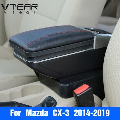 hot！【DT】₪  mazda CX-3 CX3 armrest box central Store content cup ashtray interior car-styling accessories 2016-2021