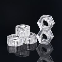 Acrylic Clear Transparent Plastic Nylon Hexagon Nuts M3 M4 M5 M6 Lighting Lamp Plactic Polycarbonate Hex Nut