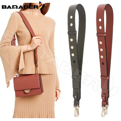 BAMADER Leather Bag Strap High Quality Rivet Wide Shoulder Strap Fashion Adjustable 90cm-110cm Women Bag Accessories New