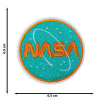 JPatch - โลโก้ องค์การนาซ่า (NASA) สำรวจอวกาศ โลก จักรวาล ดวงดาว  ตัวรีดติดเสื้อ อาร์มรีด อาร์มปัก มีกาวในตัว การ์ตูนสุดน่ารัก งาน DIY Embroidered Iron/Sew on Patches