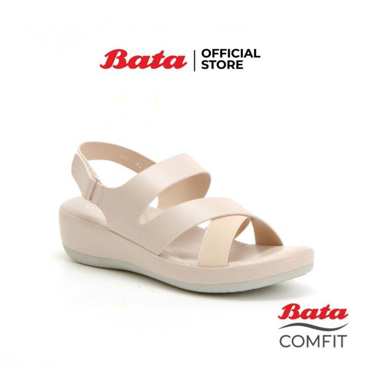 bata-comfit-รองเท้าเพื่อสุขภาพ-comfortwithstyle-รองเท้าส้นสูง-wedge-sandal-แบบรัดส้น-รองเท้ารัดส้น-สำหรับผู้หญิง-สีเบจ-รหัส-6618483