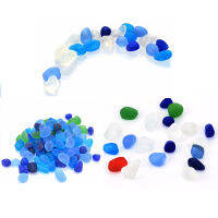 2025100Pcs Sea แก้วหินออสเตรียลูกปัดแก้วหลวม Spacer ลูกปัดสำหรับเครื่องประดับทำ DIY Accessories