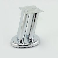 (Pack of 4pcs) Chrome Furniture Stand Legs Iron finish Cabinet Table Sofa Bed Feet Furniture Protectors Replacement Parts Furniture Protectors Replace