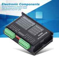 Microstep Driver Digital สำหรับ 57 86 NEMA23 NEMA34 Stepper Motor Controller 2 เฟส 5.6A DM556