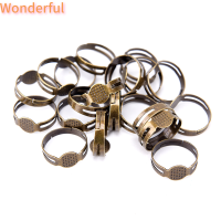 ?【Lowest price】Wonderful 50pcs 8mm FLAT Pad Ring BASE DIY การค้นพบที่ว่างเปล่าสำหรับเครื่องประดับทำให้ปรับได้