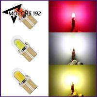 MOTORS-192 SHOP หลอดไฟ LED W5W T10ขนาดเล็ก10ชิ้นหลอดไฟป้ายทะเบียนรถไฟจอดรถหลอดไฟ Led ถอยหลังสำหรับการสำรองข้อมูล