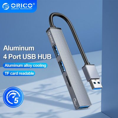 ORICO USB 3.0 HUB 4 Ports Aluminum Typc-c To USB 3.0 HUB 5Gbps High Speed Multi Type C Splitter Ultra-Slim OTG Adapter For PC USB Hubs