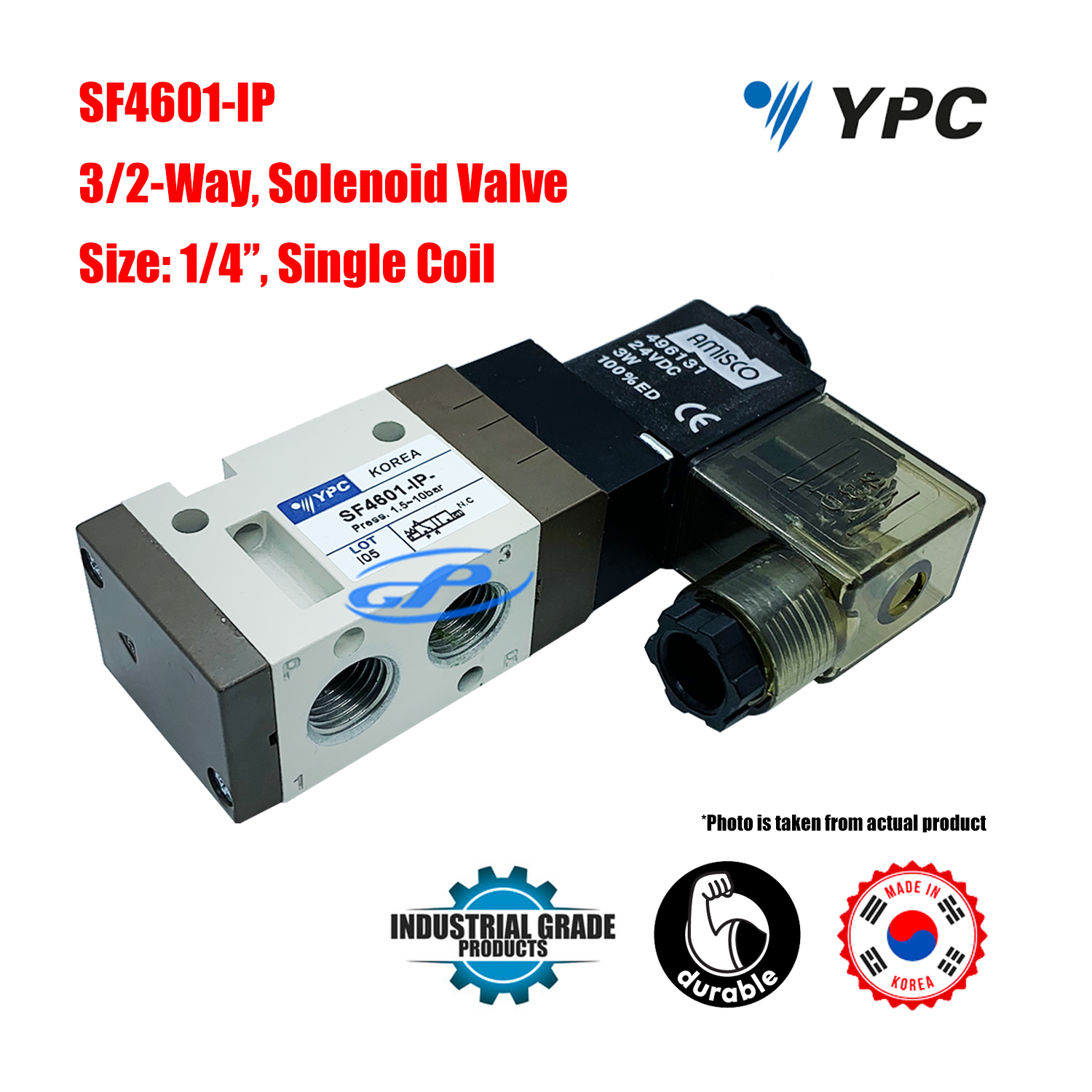 YPC SF4601-IP Solenoid Valve 1.5-10bar 24VDC 2W 