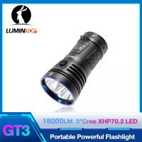 Lumintop ไฟฉาย LED GT3 High Lumens 3 * Cree XHP70.2 18000 Lumens ทางไกล725M 4*18650