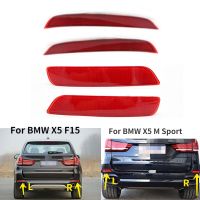 For BMW X5 F15 M Sport 2014-2018 Car Rear Bumper Reflector Light Warning Lamp Reflective Strip Safety Cones Tape