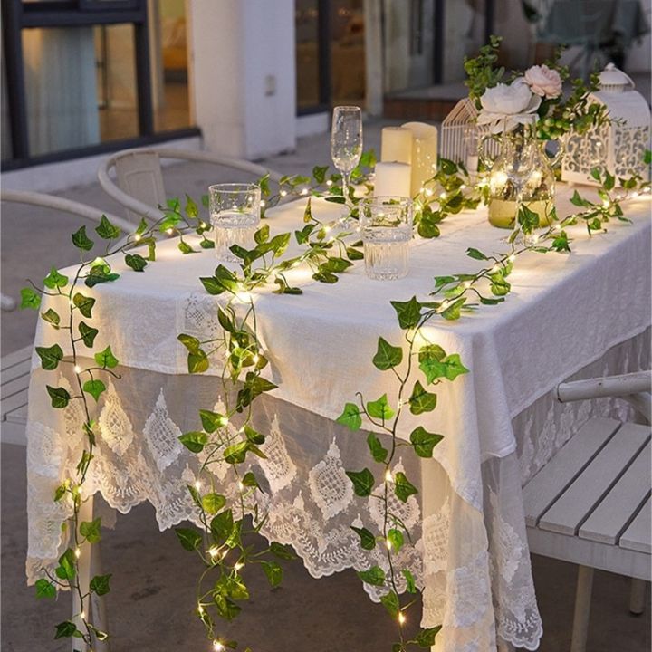 12pcs Fake Ivy Leaves Fake Vines Artificial Ivy, Silk Ivy Garland Greenery  Artificial Hanging Plants for Wedding Wall Decor, Party Room Decor 