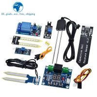 TZT Capacitive Soil Moisture Sensor Module / Soil Humidity Digital Display Relay Control Module Automatic Watering For Arduino