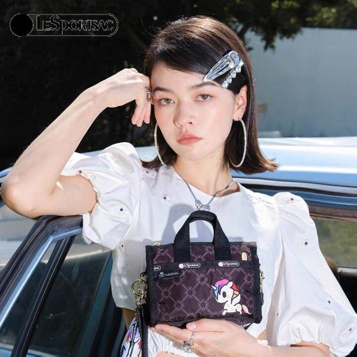 lesportsac-2023-tokidoki-ร่วมแบรนด์กระเป๋าสะพายข้างกระเป๋าสะพายข้างพิมพ์ลายสนุก3273