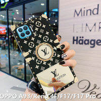 JieFie สำหรับ OPPO A93 A94 / Reno 5F / Reno 4F แหวนเงินเรียบหรูโทรศัพท์กรณีแฟชั่น Bling Glossy ซิลิโคนสแควร์กันชน Anti-Drop Phone Cover