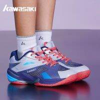 KAWASAKI รองเท้าแบดมินตันกีฬารองเท้าผ้าใบผู้ชายผู้หญิง Pro Shock Absorption รองเท้าเทนนิส K-565 K-530 568