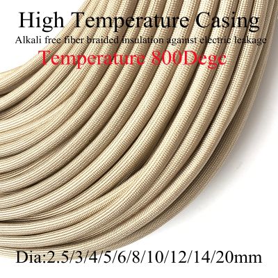 【cw】 Fiberglass Tube 1 20mm HTG Cable Sleeve Soft Chemical Glass Wire Alkali Braided Insulation Against Electric 【hot】 !